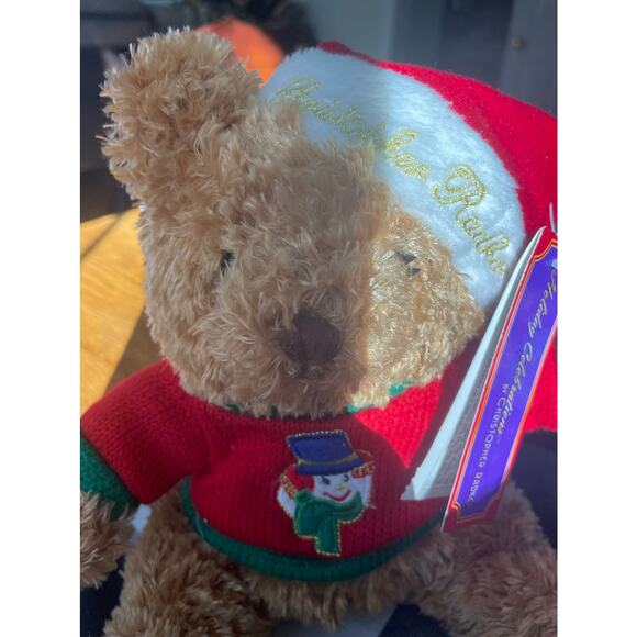 Christopher Radko Rare 2004 Galerie Au Chocolat Christmas Teddy Bear Plush - Picture 2 of 10